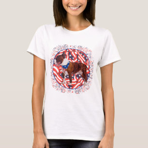 T-shirt patriotique Bull Terrier