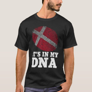 T-shirt Patriotique C'est dans mon ADN empreintes digitale