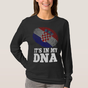 T-shirt Patriotique C'est dans mon ADN empreintes digitale
