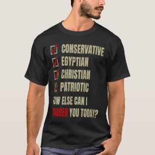 T-shirt Patriotique chrétien égyptien conservateur