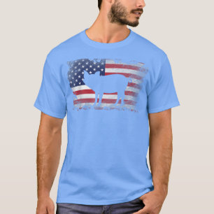 T-shirt Patriotique Cochon américain Drapeau Cool Cochon L