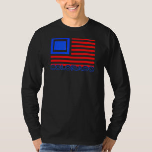 T-shirt Patriotique Colorado Usa Drapeau Souvenir Colorada