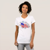T-shirt patriotique de débardeur de drapeau de (Devant entier)