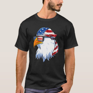 T-shirt Patriotique Eagle Mullet 4 juillet États-Unis Fl