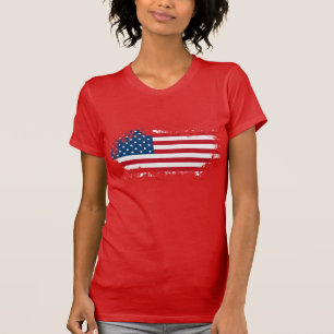 T-shirt patriotique féminin