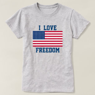T-shirt patriotique féminin