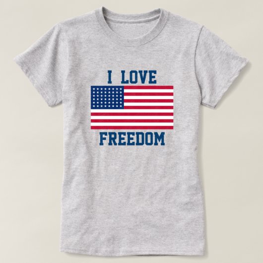 T-shirt patriotique féminin (Design devant)