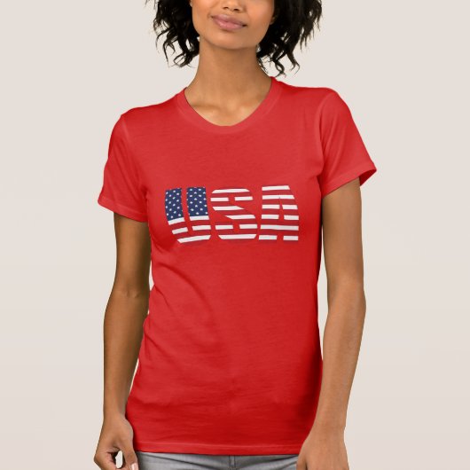 T-shirt patriotique féminin (Devant)