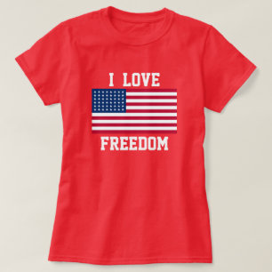 T-shirt patriotique féminin