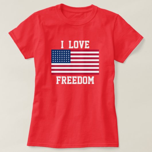 T-shirt patriotique féminin (Design devant)