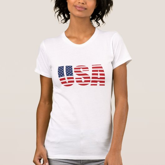 T-shirt patriotique féminin (Devant)