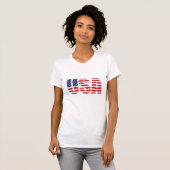 T-shirt patriotique féminin (Devant entier)