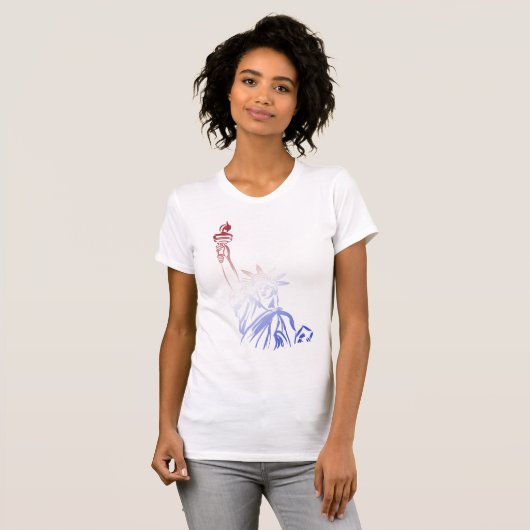 T-shirt patriotique féminin (Devant entier)