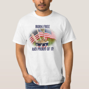 T-shirt patriotique fier de tamia de tamia