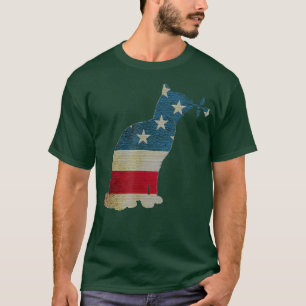 T-shirt Patriotique Funny American Cat 4 juillet fêter