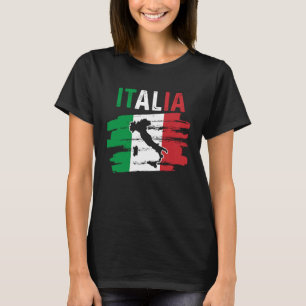 T-shirt Patriotique Italie Racines Europe Voyageur Italie 