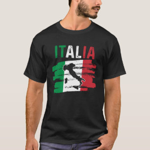 T-shirt Patriotique Italie Racines Europe Voyageur Italie