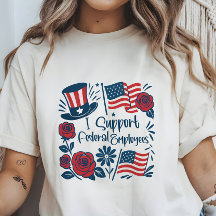 Patriotique Je soutiens Les Employés Fédéraux, Tra
