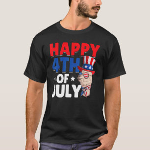 T-shirt Patriotique Llama Patriotic Day Happy 4 juillet Ll