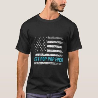 T-shirt Patriotique Meilleure Pop Pop jamais avec nous dra