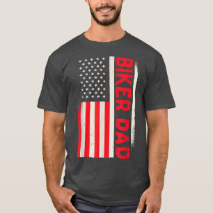 T-shirt Patriotique Motorcycle Lover Motorcycliste père