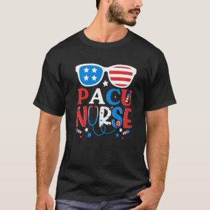 T-shirt Patriotique Pacu Nurse 4 juillet American Sunglass