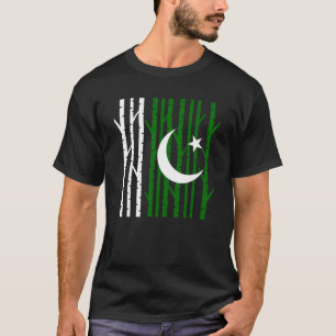 T-shirt Patriotique Pakistan Camping Forêt Pakistanais uni