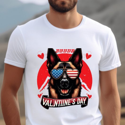T-shirt Patriotique Pooch Passion - Saint Valentin Amour C