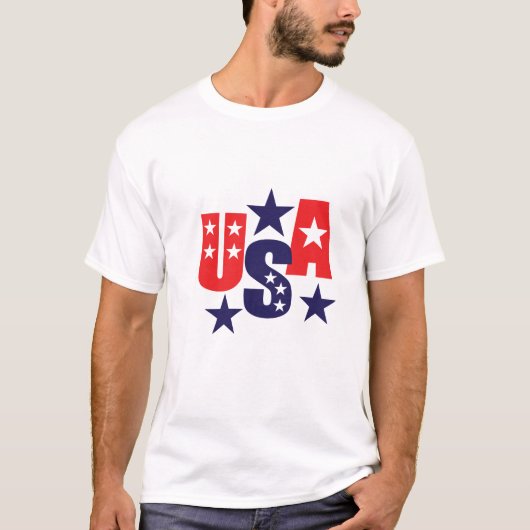 T-shirt patriotique pour hommes (Devant)