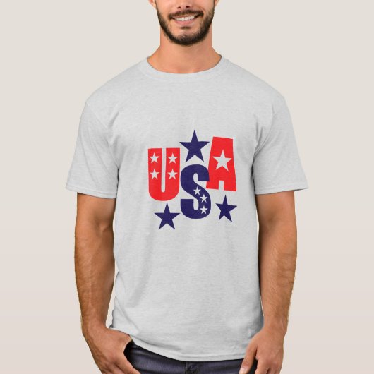 T-shirt patriotique pour hommes (Devant)