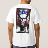 T-shirt Patriotique Punisher (USA) Blanc (Dos)