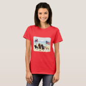 T-shirt Patriotique, Rouge, Blanc, Bleu, 4 juillet Cavalie (Devant entier)