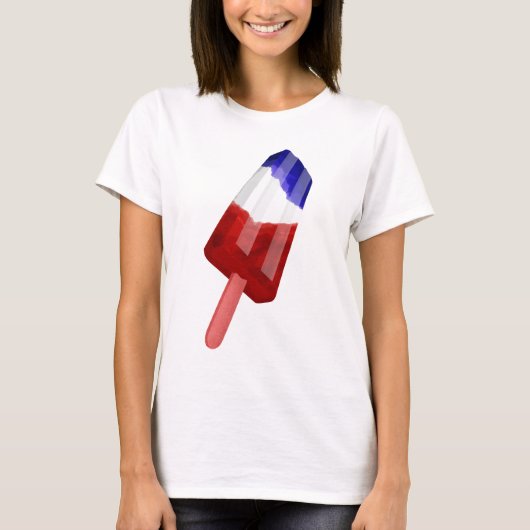 T-shirt Patriotique Rouge, Blanc Et Bleu (Devant)