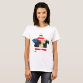 T-shirt Patriotique Scottish Terriers (Devant entier)