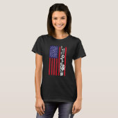 T-shirt Patriotique US Drapeau menuisier menuisier (Devant entier)