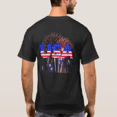 T-shirt Patriotique USA Fireworks (Dos)
