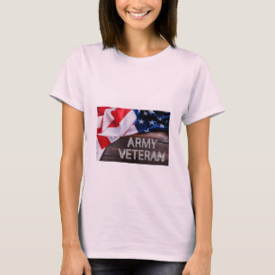 T-shirt Patriotique "vétéran de l'armée"