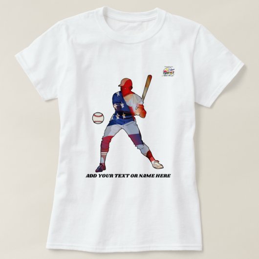 T-shirt Patriotisme de base-ball (Design devant)