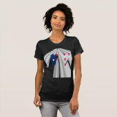 T-shirt Patriotisme effarant : I Love USA Perspective Art (Devant entier)