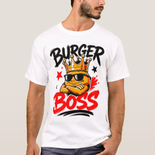T-shirt 🍔 Patron de Burger Créatif Gérant de Restaurant �