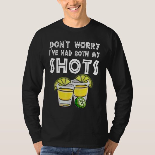 T-shirt Patron des hommes cool Tequila Ne t'inquiète pas J (Devant)