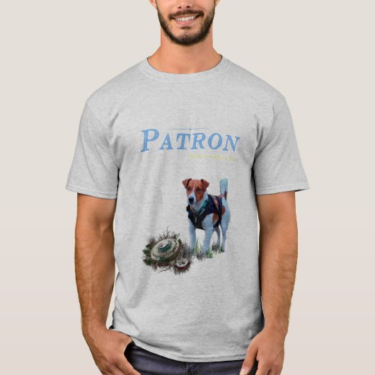T-shirt Patron du chien pyrotechnique ukrainien (Devant)