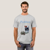 T-shirt Patron du chien pyrotechnique ukrainien (Devant entier)