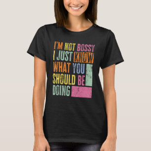 T-shirt Patron Rétro Manager Agressivement Serviable Je Ne