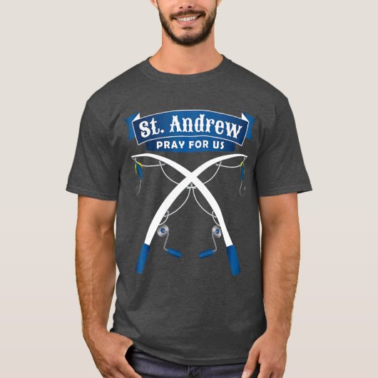 T-shirt Patron Saint des Pêcheurs St Andrew (Devant)