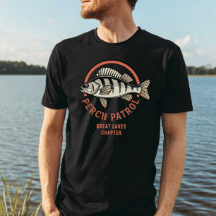 T-shirt Patrouille de perche Grands Lacs pêche en eau douc