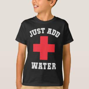 T-shirt Patrouille de Piscine Ajoutez de l'Eau Plage Scu V