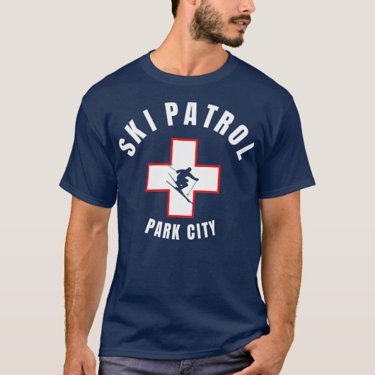 T-shirt Patrouille de ski de Park City Utah (Devant)