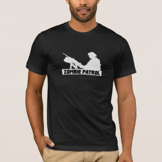 T-shirt Patrouille de zombi - sur l'arme à feu