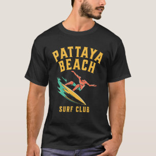 T-shirt Pattaya Beach Thaïlande Surf Club Surfer Design